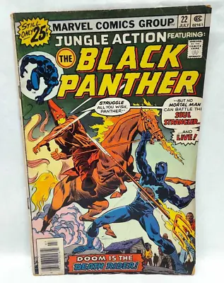Buy The Black Panther #22 - 1976 Marvel - Doom Is The Death Rider! • 19.73£