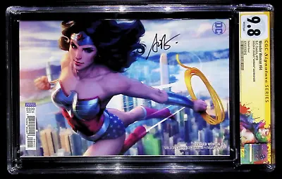 Buy Wonder Woman #64 Stanley 'Artgerm' Lau Variant CGC 9.8 - Signed • 199£