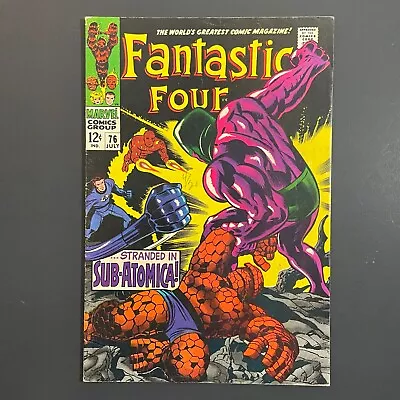 Buy Fantastic Four 76 2nd Psycho-Man Silver Age Marvel 1968 Silver Surfer Galactus • 47.46£