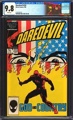 Buy Daredevil #232 CGC 9.8 NM/MT Custom Label - Frank Miller Story! Marvel 1986 • 142.19£