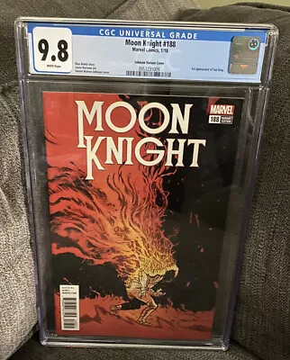 Buy Moon Knight #188 - 1:25 Johnson Variant - CGC 9.8 - 1st App Sun King🔥🔥🔥 • 237.48£