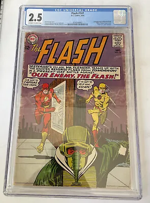 Buy The Flash #147 DC Comics CGC 2.5  O/W Pages Sept 1964 2nd App Reverse Flash • 164.95£