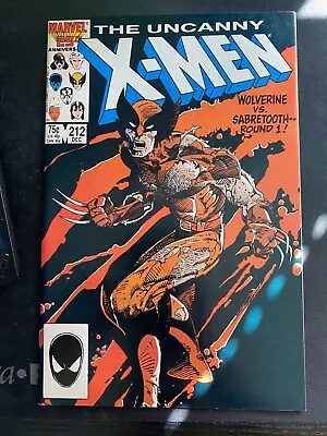 Buy Uncanny X-men #212 1st Battle Wolverine & Sabretooth (marvel 1986) • 23.75£