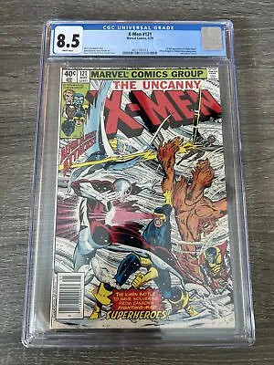 Buy X-Men #121 CGC 8.5 VF+ White Pages ALPHA FLIGHT Byrne Marvel Comics • 144.99£