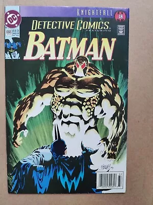 Buy Detective Comics (1937 Series) #666 Newsstand VF+ DC Batman Knightfall Bane • 3.20£