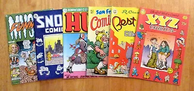 Buy Lot Of *6* Nicer R. CRUMB Comics! XYZ•BEST BUY•SAN FRAN•HUP•SNOID•MYSTIC FUNNIES • 67.68£