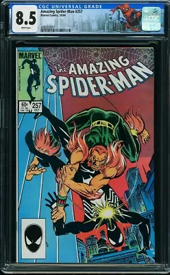 Buy AMAZING SPIDER-MAN  #257  CGC  NM8.5  High Grade!  White Pages   4085251007 • 36.02£