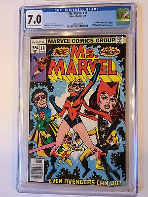 Buy Ms. Marvel # 18 Cgc 7.0 1978 First Full Appearance Mystique • 94.08£