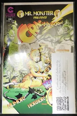 Buy Mr. Monster Presents Crack-a-boom 1 Caliber Comic Signed Mike Gilbert 1997 Vf • 3.97£