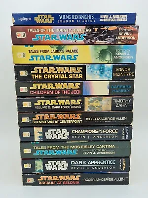 Buy Collection Of 11 Vintage Star Wars Novels Paperback Books Kevin J Anderson • 24.99£