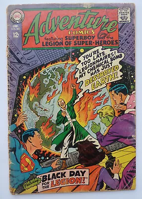 Buy Adventure Comics #363 - Superboy Legion Of Superheroes DC December 1967 GD- 1.8 • 7.25£