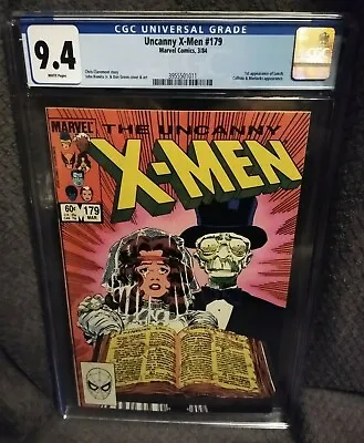 Buy UNCANNY X-MEN #179 CGC 9.4 NM WP 1984 Marvel Comics - 1st App. Leech • 31.58£