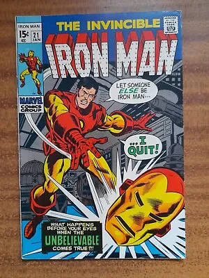 Buy Iron Man 21  1969 FN/VF • 20£