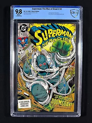 Buy SUPERMAN: THE MAN OF STEEL #18 - CBCS 9.8 / DC, 1992 / 1st App Of Doomsday / KEY • 99.94£