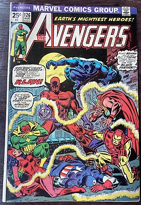Buy Marvel Comics The Avengers August 1974 VOL#1 NO#126 Comic Book Comicbook • 5.60£