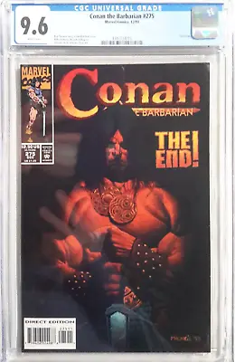 Buy 🔥conan The Barbarian #275 Cgc 9.6*(marvel Comics, 1993)*white❄pages*last Issue* • 278.05£