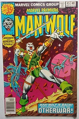 Buy Marvel Premiere #45 Bronze Age 1978 Comic Book Man-Wolf • 6.32£