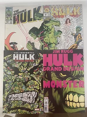 Buy Incredible Hulk Lot: 299 & 400 + Immortal Hulk 50 & Hulk Grand Design (4 Books) • 11.85£