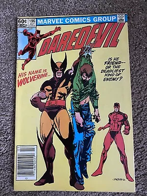 Buy Daredevil #196 Newsstand (1983) Key 1st Meeting DD & Wolverine -Fine • 14.23£