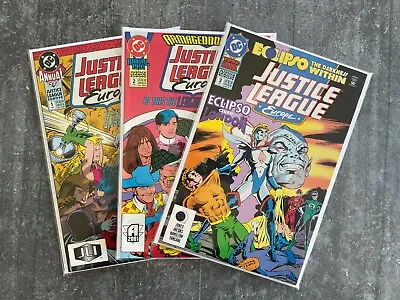 Buy Justice League Europe Annual #1-3 | NM- | B&B (DC Comics 1990/92) • 4.50£