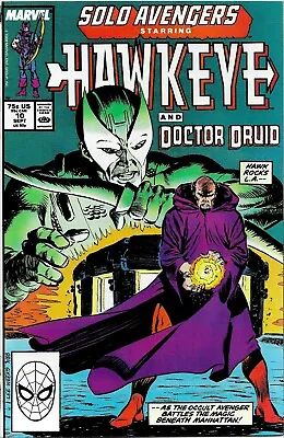 Buy Solo Avengers #10 (vol 1) Hawkeye And Doctor Druid / Marvel / Sep 1988 / N/m • 3.99£