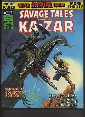 Buy Savage Tales Featuring Ka-Zar Annual #1 AKA Issue 12 VF+ Summer 1975 Marvel O549 • 9.53£