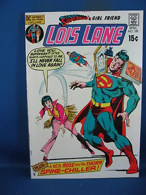 Buy Superman Girlfriend Lois Lane 109 F Vf  Rose And Thorn Dc 1971 • 15.98£