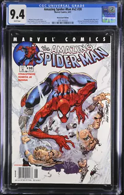 Buy Amazing Spider-Man #30 CGC 9.4 NEWSSTAND 1st Ezekiel Marvel Comic Campbell 2001 • 78.39£