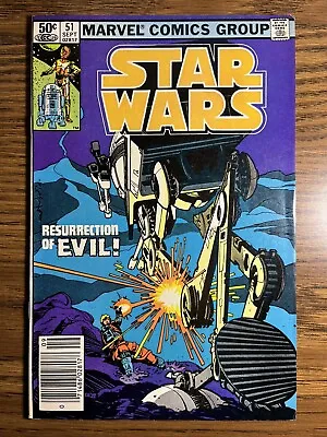 Buy Star Wars 51 Newsstand Luke Skywalker Leia Organa Marvel Comics 1981 Vintage B • 5.49£