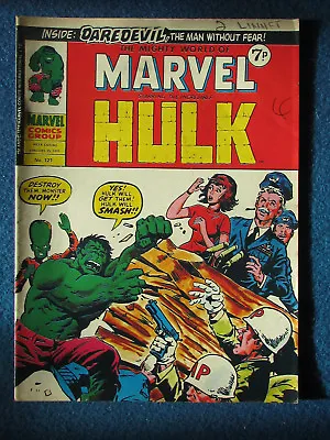 Buy The Mighty World Of Marvel Incredible Hulk Marvel Comic Issue 121 - 1975 • 5.99£