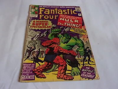 Buy Fantastic Four # 25 (Marvel 1964) Hulk Vs Thing • 119.99£