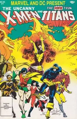 Buy Marvel And DC Present Ft. Uncanny X-Men And New Teen Titans (1982) # 1 (7.0-F... • 12.60£