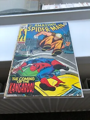 Buy The Amazing Spider-Man 81 (1970) Origin And 1st App Of The Kangaroo, Cents • 19.99£