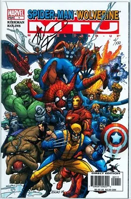 Buy Marvel Team-up 1 Dynamic Forces Signed Robert Kirkman Df Coa 4 Spider-man Marvel • 34.95£
