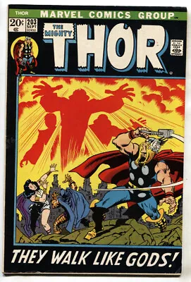Buy Thor #203--1972--2nd Ego-Prime--Bronze Age--comic Book • 39.32£