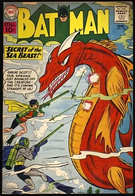 Buy BATMAN #138 1961 FN-  Secret Of The Sea Beast  SKIN DIVING COVER   • 98.82£