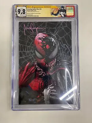 Buy CGC 9.8 Signature Series Amazing Spider-Man #26 Mico Suyan Exclusive Virgin Foil • 182.11£