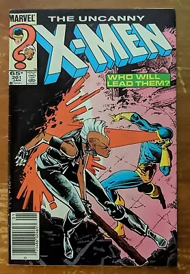 Buy Uncanny X-Men #201 (1985) 1st Baby Cable ~ Newsstand (VF-) • 7.12£