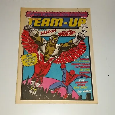 Buy Marvel Team Up #5 15th October 1980 Falcon Spiderman British Weekly Comics ^ • 7.99£