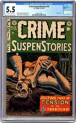 Buy Crime Suspenstories #19 CGC 5.5 1953 3988157002 • 1,502.15£
