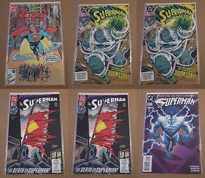 Buy Action Comics 583 Man Of Steel 18 (x2) Superman 75 2nd Printing (x2) 123 Comic • 48.18£