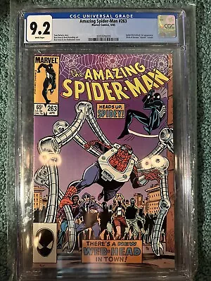 Buy Amazing Spider Man #263 CGC 9.2 White Pages Spider Kid Black Cat Marvel Comics • 56.25£