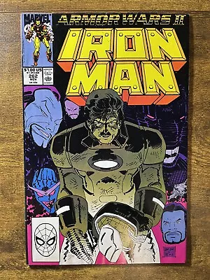 Buy Iron Man 262 Direct Edition John Romita Sr Cover Marvel Comics 1990 • 2.37£