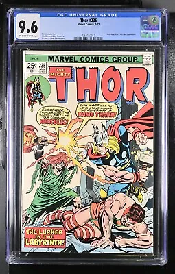Buy Thor #235 - Cgc 9.6 - Ow/wp - Nm+ Hercules - Absorbing Man • 79.12£