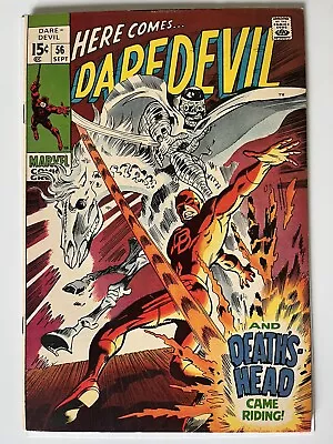 Buy Daredevil #56 Comic Book  1st App Death's Head VF- (7.5) MCU 🔥🔥 • 15.99£