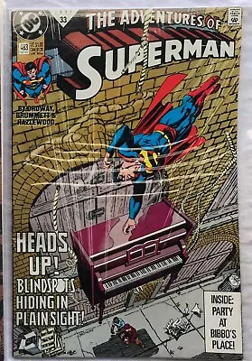 Buy Adventures Of Superman #483, 1991 DC Comics, VF+, Free Shipping • 5.62£