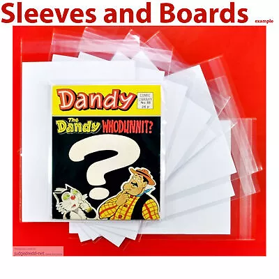 Buy Dandy Comic Book Comic Library SIze1 Comic Bags And Backing Sheets X 50 . • 25.86£
