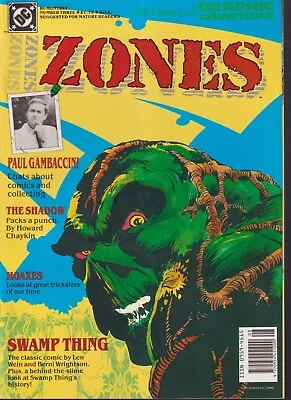 Buy Swamp Thing Cover Zones Comic #3 1990 Graphic Adventure Unsuitable For Children • 5.95£