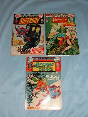 Buy (3) DC Comic Book 1972 SUPERMAN Lot GIRL BOY Demon Spawn METAMORPHO Super-Savage • 9.13£