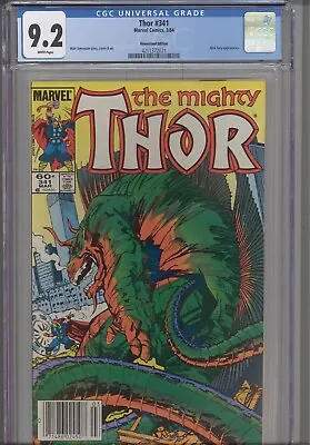 Buy Thor #341 CGC 9.2 1984 Marvel Comics Nick Fury App • 35.32£